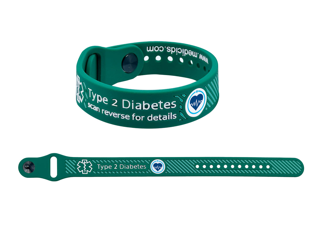 Diabetes Scannable Medical Bracelet