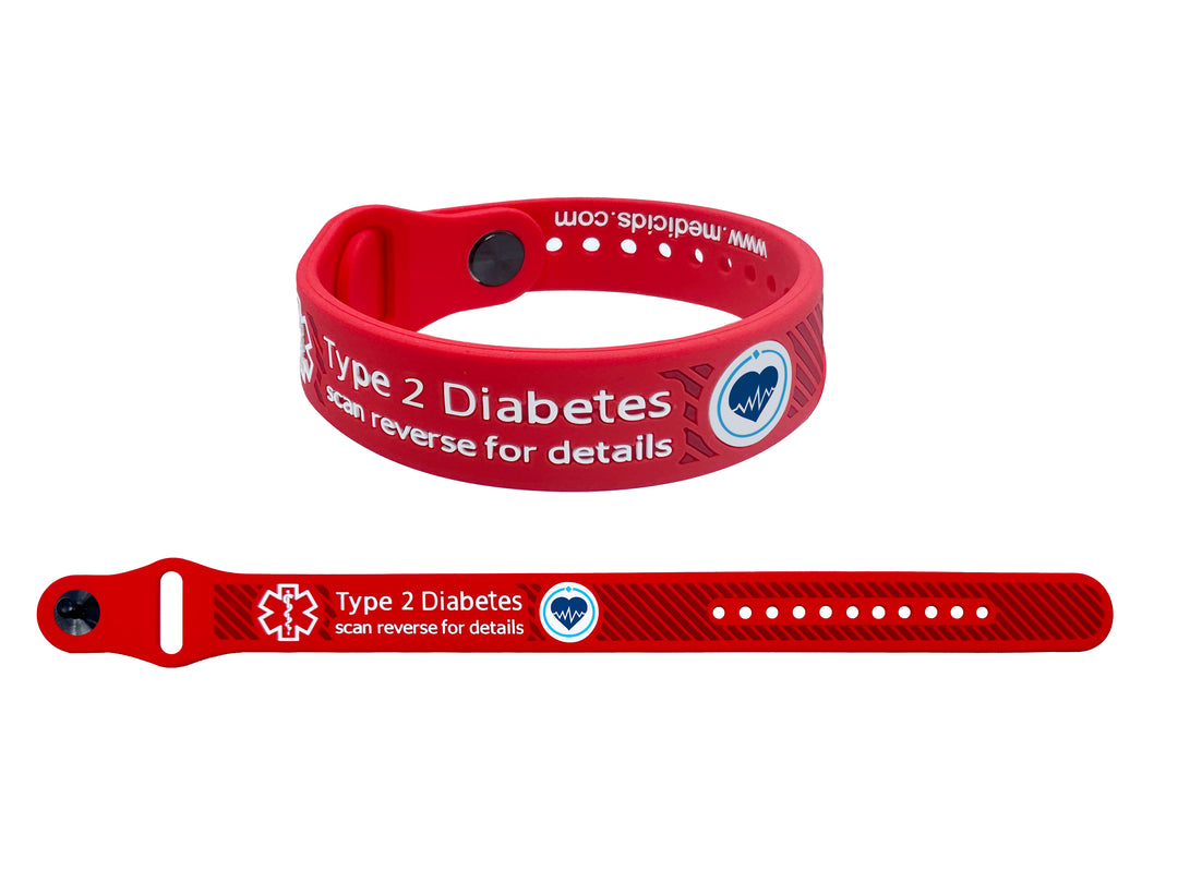 Diabetes Scannable Medical Bracelet