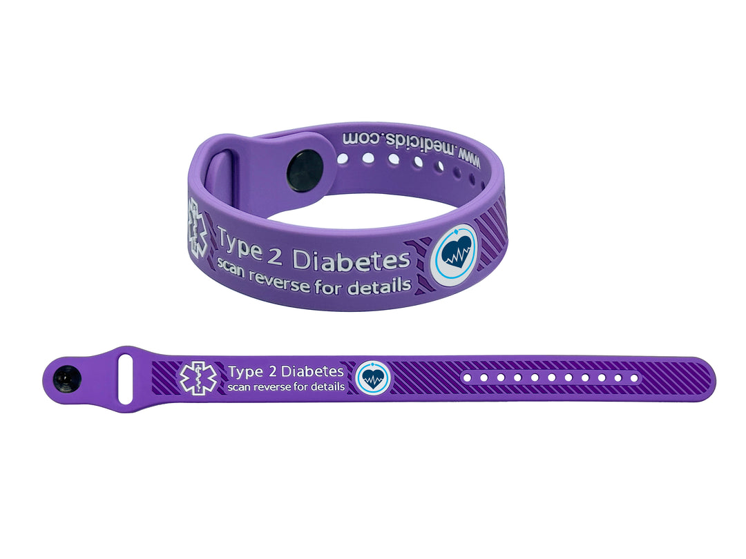 Diabetes Scannable Medical Bracelet