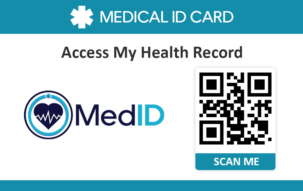 Scannable Medical Identity Card